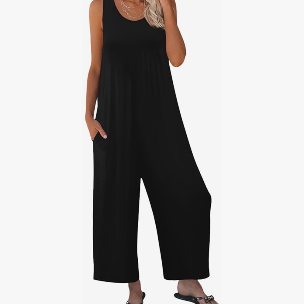 Nfsion Casusl Black Tank Jumper